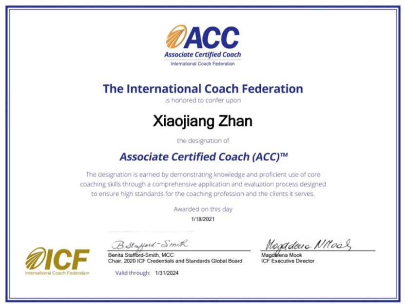 国际认证acc教练